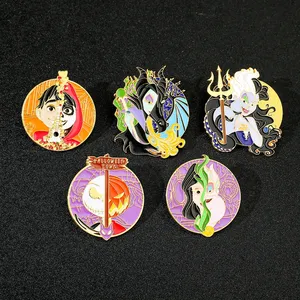 Broche <span class=keywords><strong>de</strong></span> villano <span class=keywords><strong>de</strong></span> <span class=keywords><strong>cuento</strong></span> <span class=keywords><strong>de</strong></span> hadas XZ3196, insignia <span class=keywords><strong>de</strong></span> Metal, ropa, mochila, accesorios, alfileres, insignia <span class=keywords><strong>de</strong></span> aleación transfronteriza, esmalte, juguetes <span class=keywords><strong>de</strong></span> regalo para niños - Product Image 4