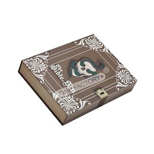 Caja de Regalo de Lujo con Forma de Libro, Diseño de Calavera de Serpiente Mística, Hecha con Materiales Reciclados Ecológicos, Cierre Magnético, Cajas Imantadas - Product Image 2