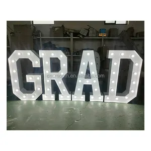 Birthday Events Warm White Leds Marquee Letters Wedding Decoration GRADS Marquee Letters Led Number Lights