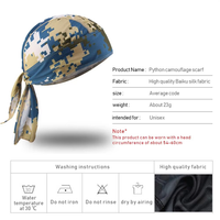 Pañuelo para correr para hombre, pañuelo para la cabeza, gorro de pirata de secado rápido, sombrero de Ciclismo de camuflaje, bufanda para la cabeza, diadema de verano, sombreros de ciclismo