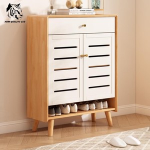 Mueble zapatero de madera para sala de estar, nuevo diseño, estilo moderno, MOQ bajo, personalizable, precio competitivo, suministro directo de fábrica, dropshipping. - Product Image 4