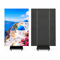 Afficheur LED pliable sans soudure P1.2 P1.5 P1.8, écran LED publicitaire commercial HD à petit pas de pixel, afficheur LED sur pied