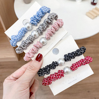 Élastiques à Cheveux, Accessoires, Attaches-queue de Cheval, Bracelets Élastiques, Scrunchies Fins Perlés de Créateur pour Femmes et Filles