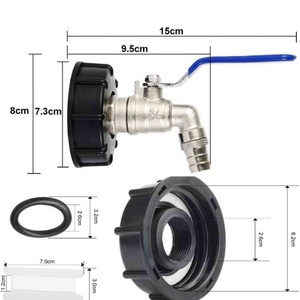 3/4" S60X6 Coarse Thread IBC Tank <b>Valve</b> Replacement for Garden Faucet Adapter Garden Water Connectors IBC Tote Fittings Adapter - Product Image 2