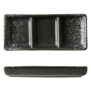 Piatto in Ceramica per Salse con Tre <span class=keywords><strong>Scomparti</strong></span>, Piatto per Condimenti, Ciotola per Salse Multiple - Product Image 6