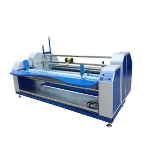 automatic edge alignment textile fabric rolling rewinding machine