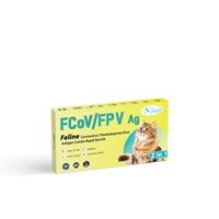 Feline Kit uji Kombo antivirus Panleucopenia | 2 dalam 1 deteksi cepat, diagnostik hewan peliharaan, produsen OEM