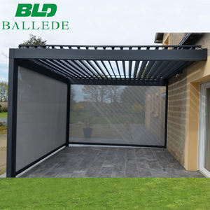 <span class=keywords><strong>Pergola</strong></span> bio réglable à fermeture éclair, bâche à toit rainuré, bio-écologique - Product Image 2