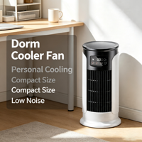 Ventilateur Rafraîchisseur d'Air Portable Autonome Silencieux avec Humidificateur à Brume, 3 Lames, 6 Vitesses Réglables, USB, pour Bureau, Vente en Gros