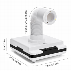 Aspirateur de laboratoire dentaire haute puissance 60W extracteur d'aspiration forte dépoussiéreur de bureau pour laboratoire dentaire - Product Image 4