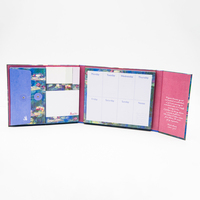 Ensemble de bloc-notes collant imprimé en couleur à trois dossiers A5