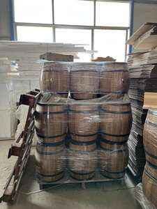 Barils à whisky en bois massif, projets de décoration pour la fabrication de bière artisanale à domicile, seau à vin, <span class=keywords><strong>baril</strong></span> vintage, pot de fleurs, conteneur, art <span class=keywords><strong>déco</strong></span> pour les fêtes - Product Image 4