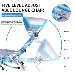 <span class=keywords><strong>Chaise</strong></span> pliante en fer <span class=keywords><strong>avec</strong></span> <span class=keywords><strong>auvent</strong></span>, <span class=keywords><strong>chaise</strong></span> de plage inclinable, <span class=keywords><strong>chaise</strong></span> de camping portable, <span class=keywords><strong>auvent</strong></span> réglable, double usage assis-inclinable, Oxford - Product Image 3
