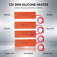 Fabricant chinois de coussin chauffant en silicone personnalisé, tapis chauffant en silicone flexible, OEM ODM, applications multiples
