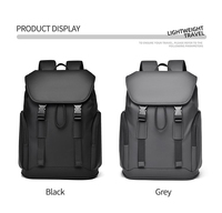 Mochila para Portátil de PU Ligera, Impermeable y de Gran Capacidad, Unisex, para la Universidad, Negocios y Viajes
