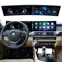 Lecteur Android à double écran incurvé de 32 pouces avec navigation GPS et autoradio pour BMW Série 5 CIC E60 E61 2008-2012