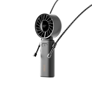 مروحة كهربائية صغيرة محمولة قابلة للطي مع شحن USB وتبريد شبه موصل للمكتب والتعليق - Product Image 1