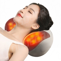 Appareil de massage électrique en mousse à mémoire de forme souple, pétrissage rotatif 3D, compresse chaude, soulage la fatigue cervicale, oreiller de massage pour la maison et les voyages