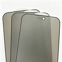 Protection d'écran anti-espion AG Matte, qualité AAA, dureté 9H, verre trempé ultra-fin, couverture intégrale pour 18 Pro Max