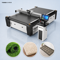 Máquina de Corte de Rollos de Alfombra con Cuchilla Oscilante CNC Automática, Cortadora Digital de Cama Plana para Producción de Alfombras y Pisos con Certificación CE ISO