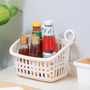 Plastic Hanging Bathroom <b>Storage</b> <b>Basket</b> Rectangle Wall Mounted Punch Free Shower Organizer For Towels Soap Shampoo - Product Image 4