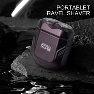 WINNING STAR <span class=keywords><strong>ST</strong></span>-5844 Tondeuse à <span class=keywords><strong>barbe</strong></span> électrique pour homme, double lame magnétique, utilisation en voiture, rechargeable par USB - Product Image 3