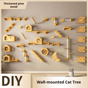 Rak Panjat Kucing Dinding <span class=keywords><strong>DIY</strong></span> Ukuran Besar untuk Dekorasi Halloween dan Natal, Promo Spesial 2025 - Product Image 2