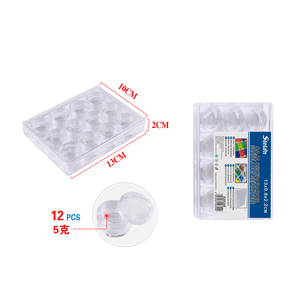 12 pezzi di plastica trasparente scatola Set 13x98x22CM per lo stoccaggio di gioielli e organizzazione all'ingrosso - Product Image 1