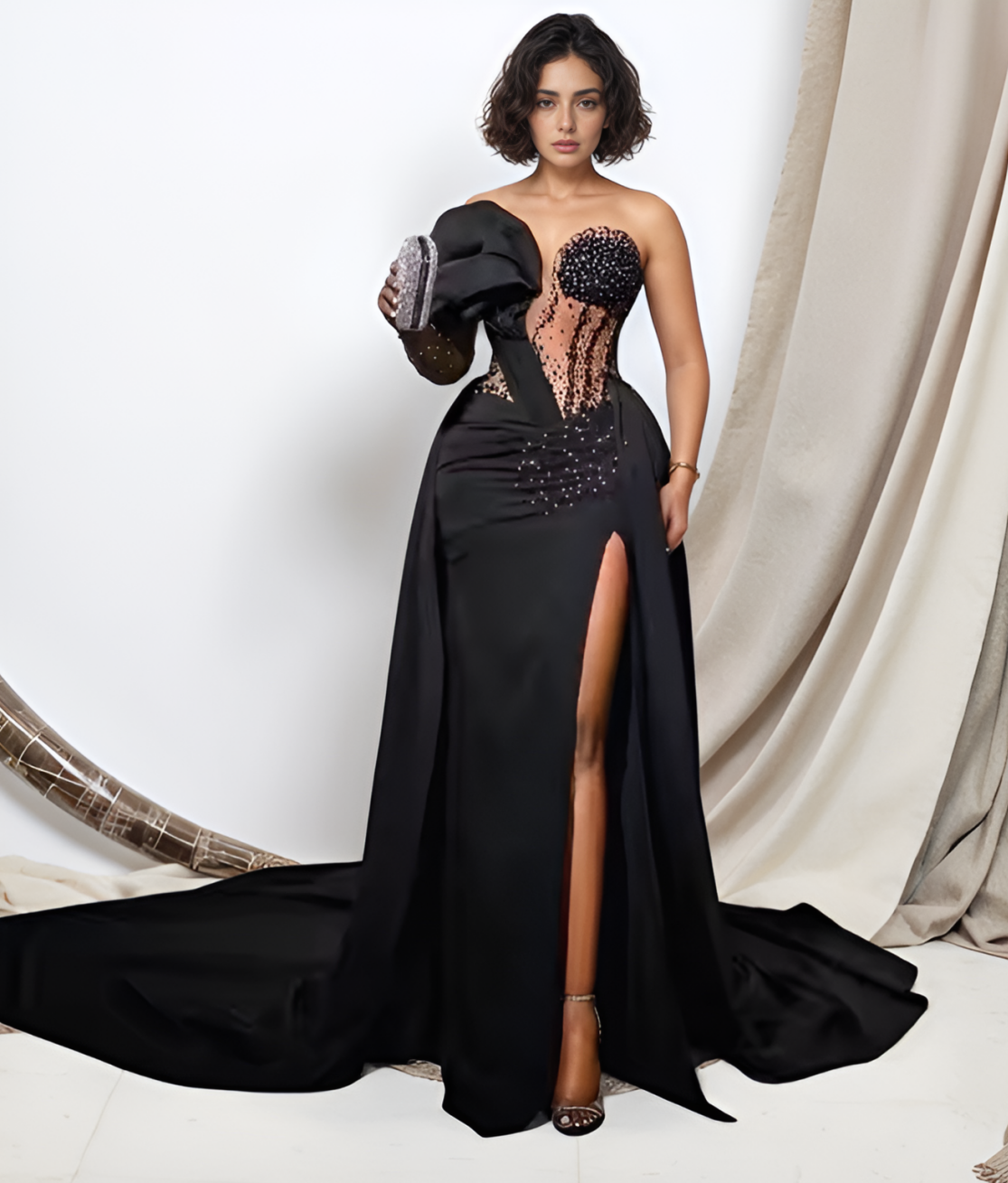 elegant dresses black for women wedding
