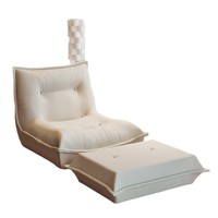 Fauteuil paresseux individuel en velours côtelé, style minimaliste moderne, pour salon, petite chambre ou comme siège tatami, idéal pour se reposer et dormir