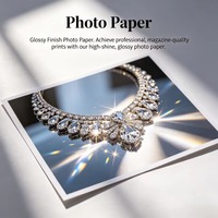 Papier photo satiné de haute qualité 260 g/m² A3 A4 5R 4R 3R RC surface brillante pour imprimantes jet d'encre, impression de brochures photographiques, sûr