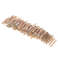 전기 장치 100 값 * 10Pcs 1/2W 탄소 필름 저항기 구색 키트 1R-10MR 8x3mm 5% 공차 저항기 팩 DIY