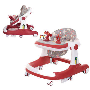 Venta de alta calidad Asiento Cochecito Juguetes sentarse a pararse aprendizaje Música Actividad Ruedas Empuje Caminar <span class=keywords><strong>Coche</strong></span> Luz Niños Simple Baby Walker - Product Image 3