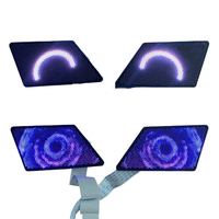 Plaques de seuil de porte LED personnalisées sans fil, étanches, magnétiques, avec lumière de bienvenue dynamique pour voiture, prix usine OEM ODM