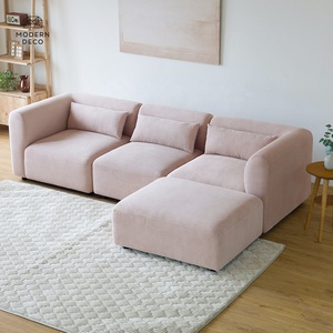 <span class=keywords><strong>Soggiorno</strong></span> personalizzato moderno divano modulare personalizzabile divano sezionale in velluto a coste per piccoli spazi mobili Premium Comfort - Product Image 3