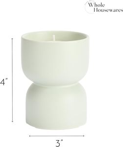 Custom Nordic Modern Handmade Eco-Friendly Ceramic Candle Holder Home Decor Cylinder Scented Luxury Candle Container Matte <b>Empty</b> - Product Image 2