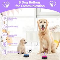 8pcs Set Tombol Suara Anjing Komunikasi Hewan Peliharaan Mainan Suara Rekaman Pelatihan Menenangkan Dialog OEM Merek Model PETS1042