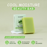 Savon de Beauté Hydratant et Rafraîchissant en Gros, à base de Concombre et de Thé Vert, Effets Nettoyants Profonds, Hydratants et Nourrissants