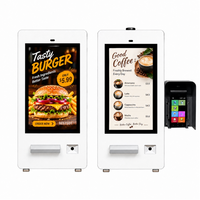 Machine de commande automatique murale extérieure IP65 avec écran tactile, imprimante et terminal de paiement POS