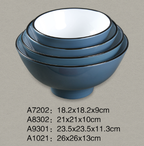 Tigela de Melamina Personalizada Ecológica para Servir Alimentos Estilo Clássico Oriental Conjunto de Tigelas para Salada para Festas e Casamentos - Product Image 5