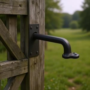 Poignée de porte de grange rustique en acier au carbone de 9 pouces, poignée de traction robuste pour portail de jardin - Product Image 3