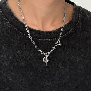 שרשרת יוניסקס מסגסוגת נחושת מצופה אלקטרוליטית עמידה בפני דהייה, שרשרת סוודר, אביזר אופנה אישי - Product Image 1