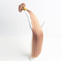 Grosir murah 12a ditarik ganda terbaik Italia Keratin kuku mikro ujung ikatan U 100 Remy Eropa Virgin ekstensi rambut manusia