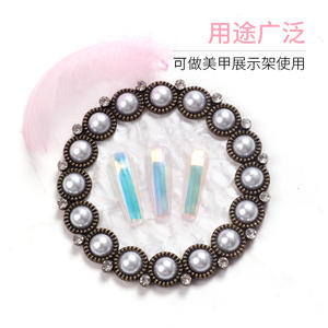 Palette de couleurs pour ongles en gel avec strass et diamants, plateau de mélange et de dessin, outil de manucure, plateau de présentation pour nail art - Product Image 2