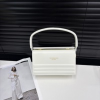 Sac à main carré minimaliste en PU rayé, doux, couleur thé au lait, design texturé, polyvalent, pour trajets quotidiens, sac bandoulière