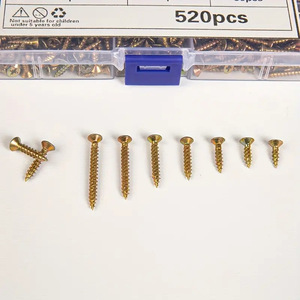 Tapping Screws M3.5 X 12-35 520pcs Color Zinc Phillips Countersunk Drywall Screw Set Metric Carbon Steel Grade A - Product Image 2