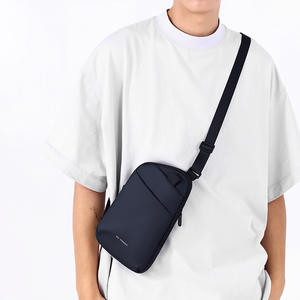 Wepower Men's Chest <b>Bag</b> <b>Nylon</b> Lightweight Portable <b>Crossbody</b> <b>Bag</b> For Everyday Use Solid Color Black Gray Blue Military Green - Product Image 3