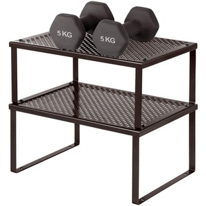K&amp;B <strong>Shelf</strong> <strong>Insert</strong> in Kitchen Cupboard Expandable Stackable Organizer in Cabinet Counter - Product Image 2