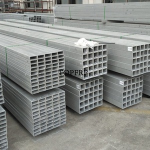 ท่อรูปสี่เหลี่ยมผืนผ้าที่เสริมแรงด้วยไฟเบอร์กลาสแบบ FRP Pultrusion - Product Image 4