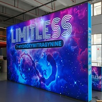Stand d'exposition modulaire en aluminium 10x10 pieds, sans outil, avec éclairage intégré et étagère portable pour salon professionnel